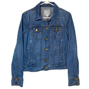 Old Navy Distressed Denim Jacket Size Medium